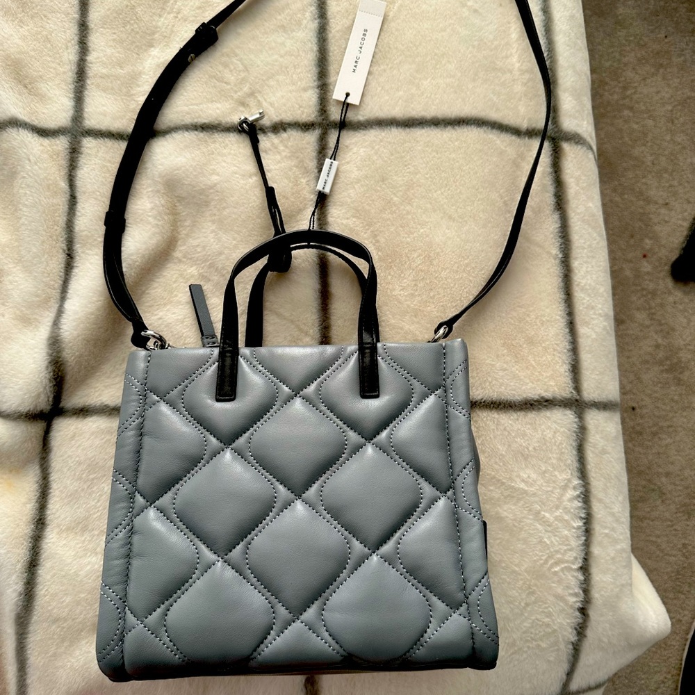 Marc Jacobs gray puffy tote